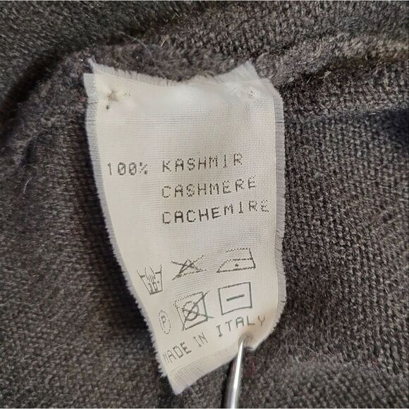 Dei Tre Bergdorf Goodman Italian Chocolate Brown Cashmere Turtleneck Sweater - Picture 7 of 9